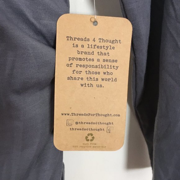 Threads 4 Thought Benatar Long Sleeve Dress Gray - Picture 7 of 7